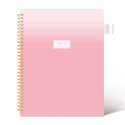 Pink 18-Month Monthly Planner, 8.5" x 11", Spiral Binding C539