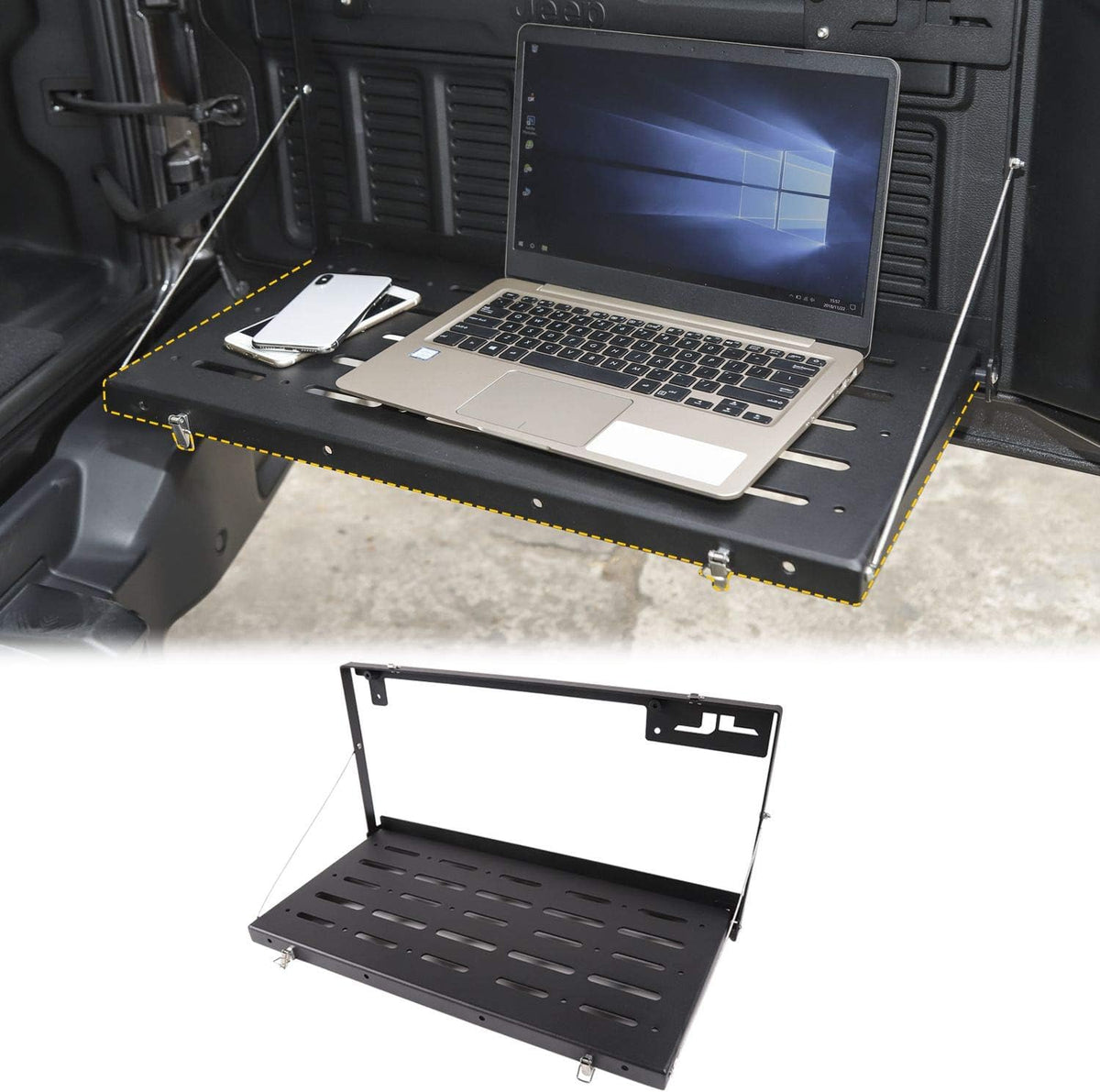 Black Aluminum Alloy Tailgate Table U2143
