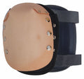 Black/Brown Leather Knee Pads E327