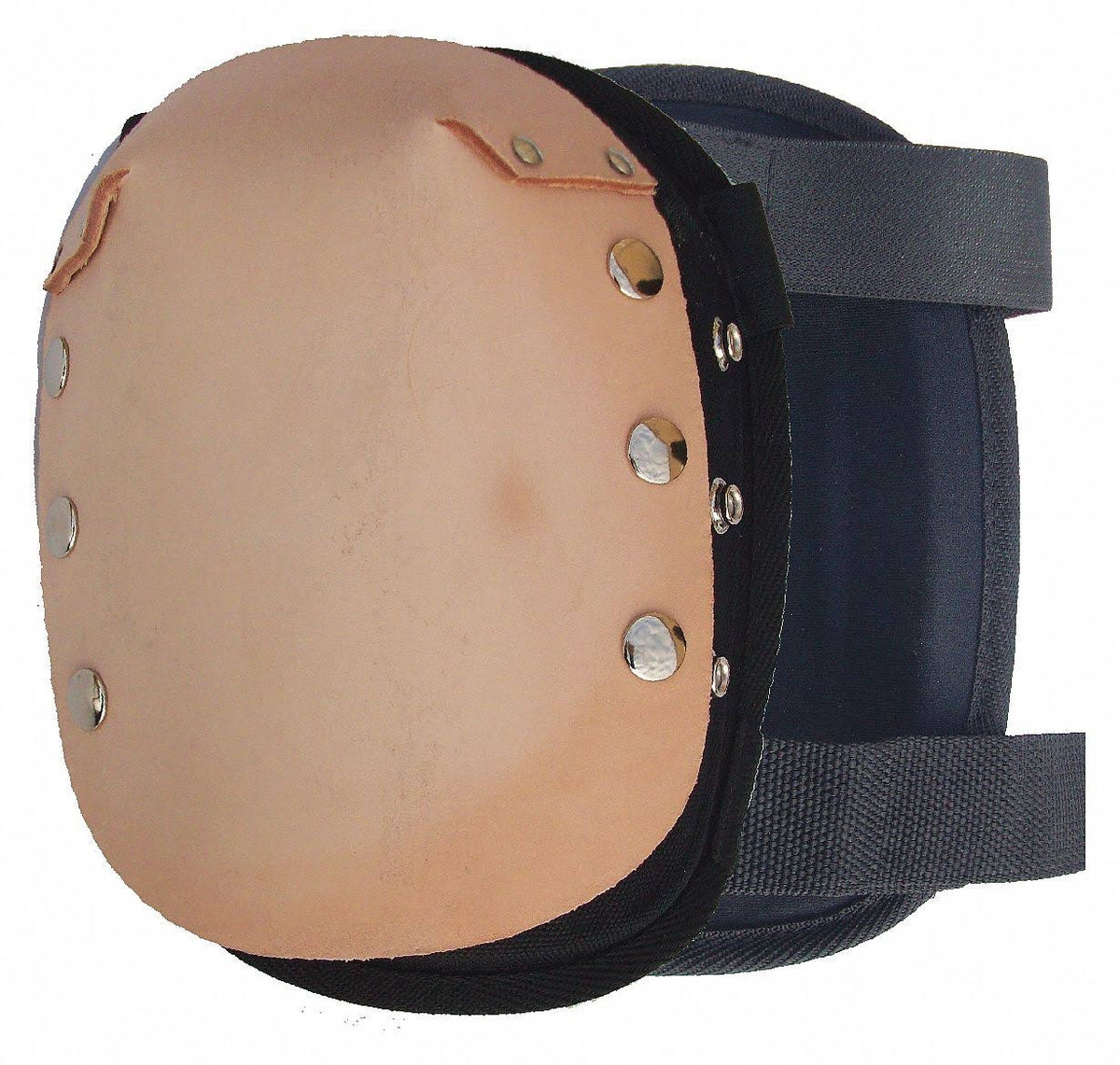 Black/Brown Leather Knee Pads E327