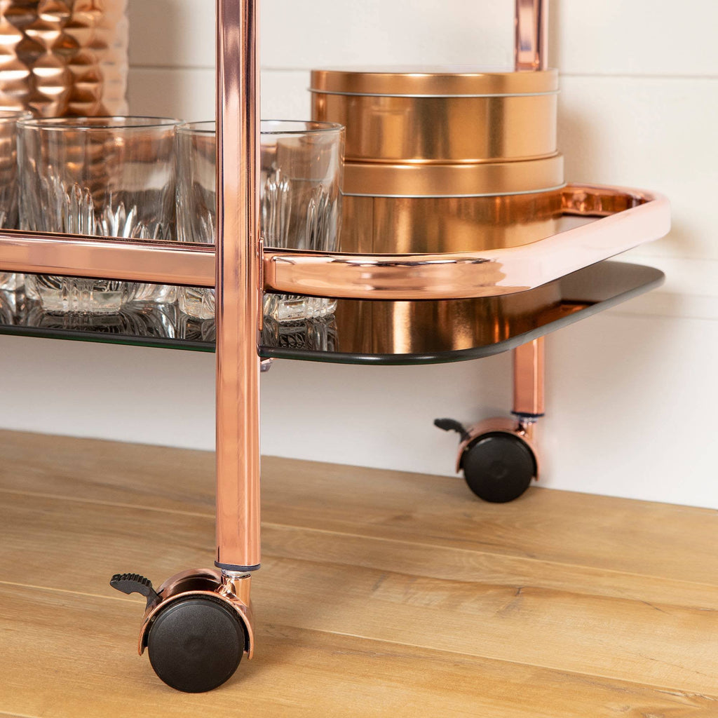 Rose Gold Bar Cart U16414