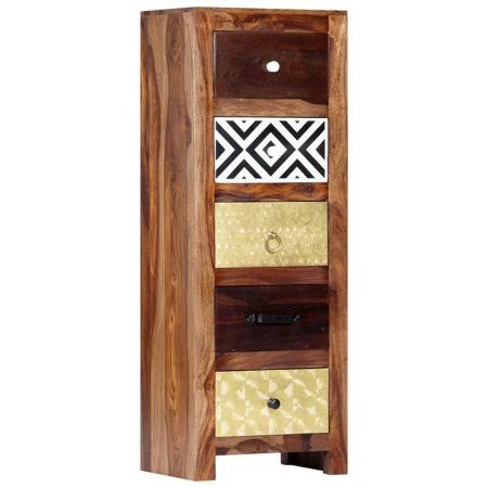 Solid Sheesham Wood Side Cabinet Q558