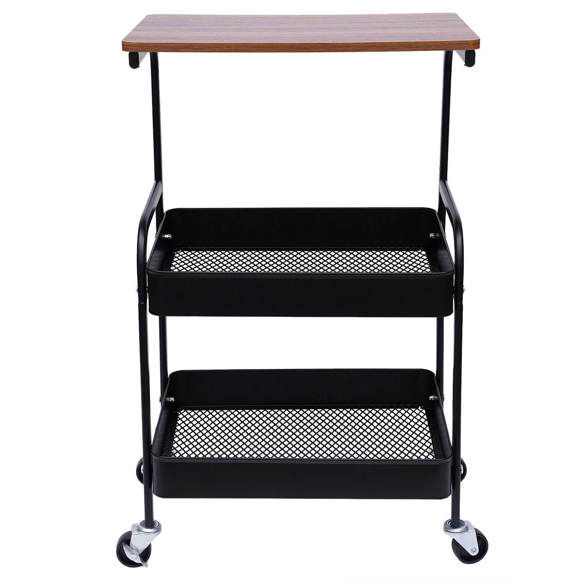 3 Tier Mobile Laptop Printer Cart Rolling Computer Stand Q56405
