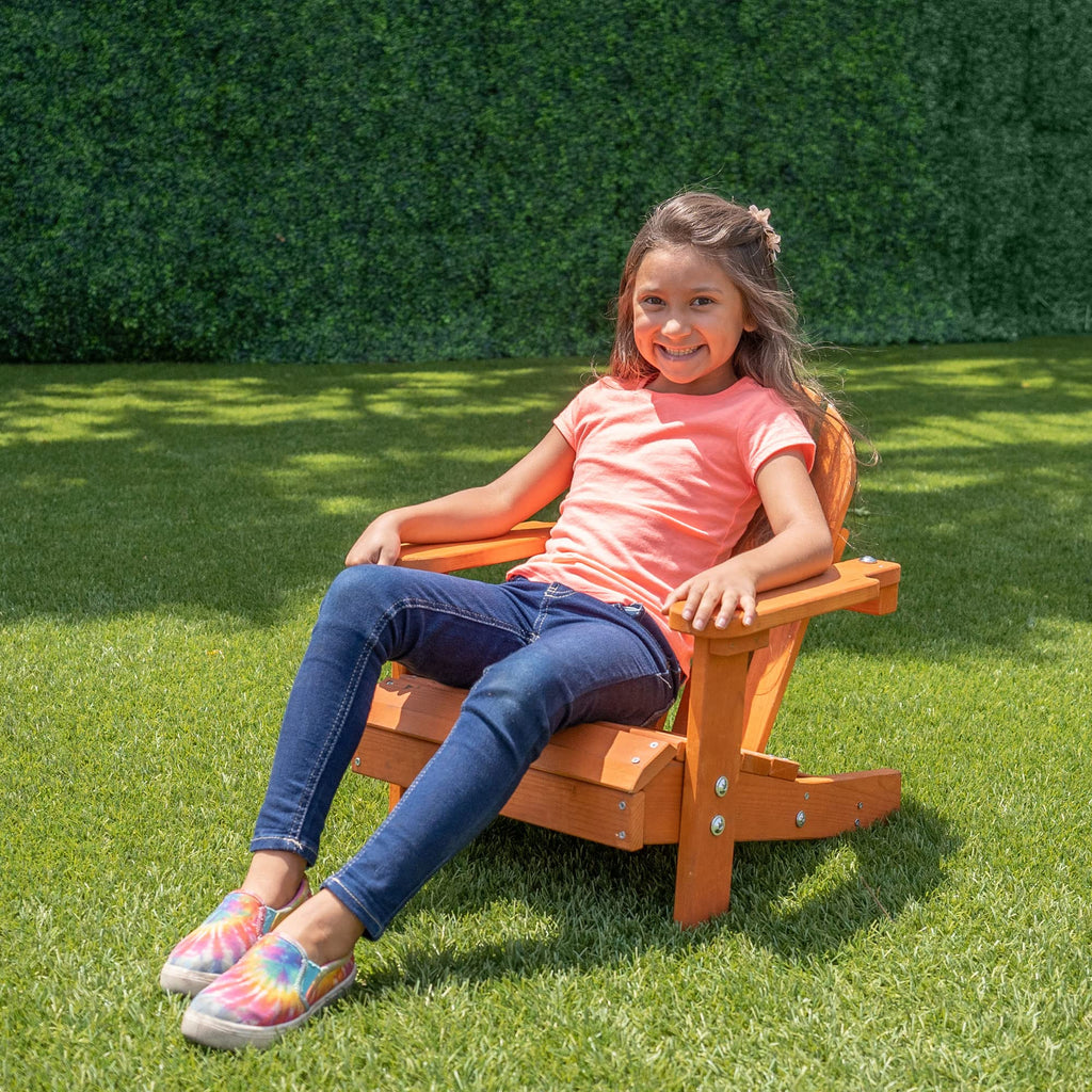 Brown Wooden Adirondack Chair F369258