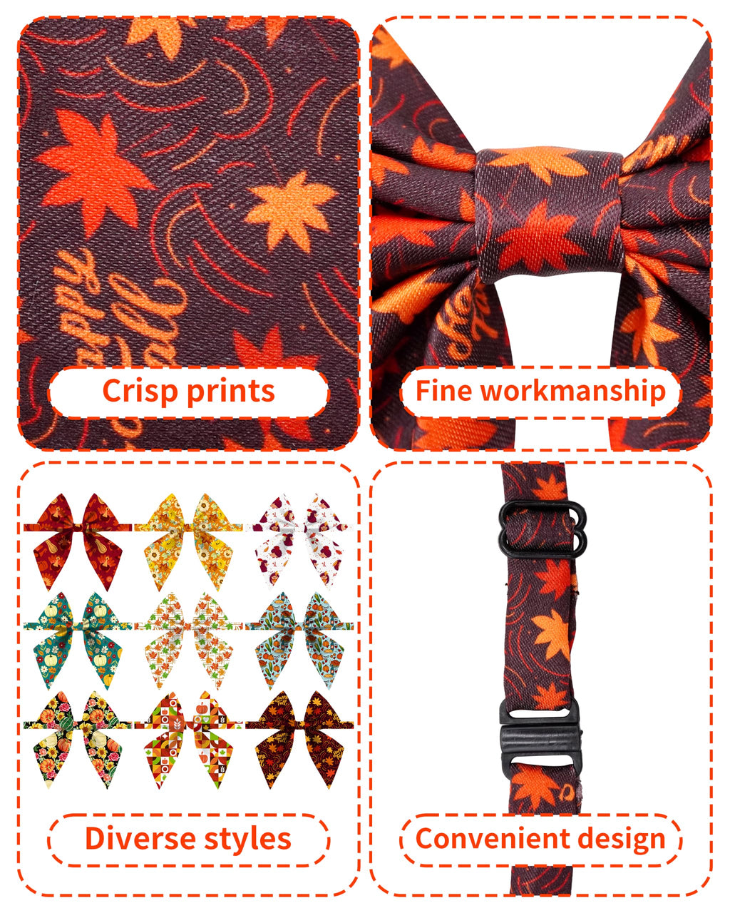 50 Pack Dog Bowties R728