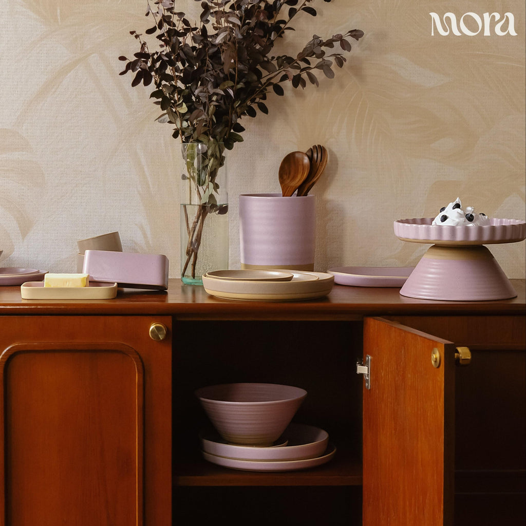 Ceramic Pasta Plate Wide Bowls Set of 4 N5895