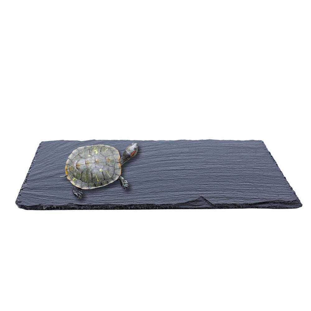 Small Slate Reptile Basking Platform Feeding Dish U91702