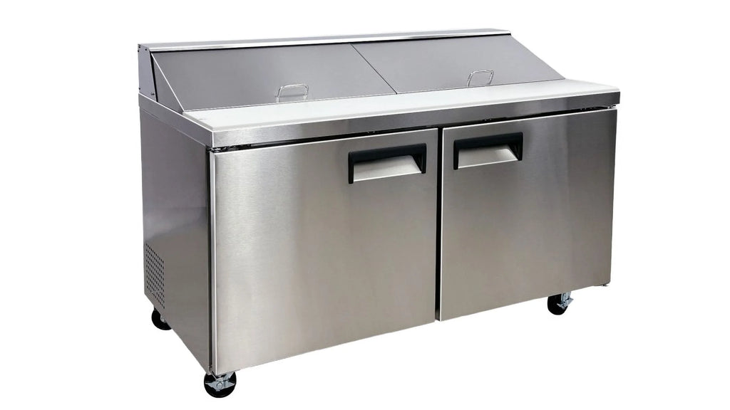 60 in. Commercial Two Door Sandwich Prep Table Refrigerator, 15 Cu. ft. X540