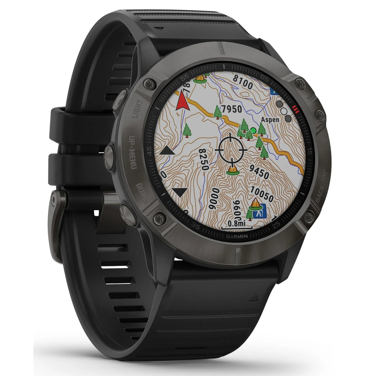 Carbon Gray DLC Sapphire Watch with Black Band K7577