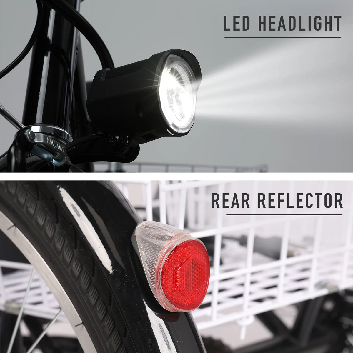 24 Inch 250w 36V Black Electric Trike Bike P787349