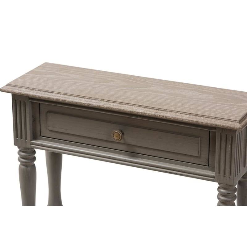 Brown Finished 1-Drawer Console Table V86763