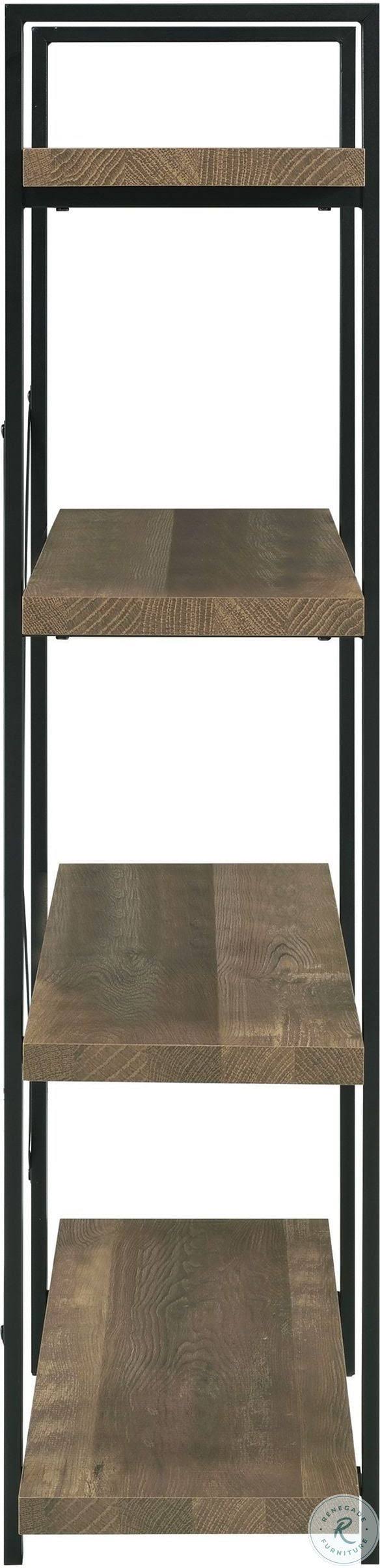 Rustic Oak Bookcase Y5156
