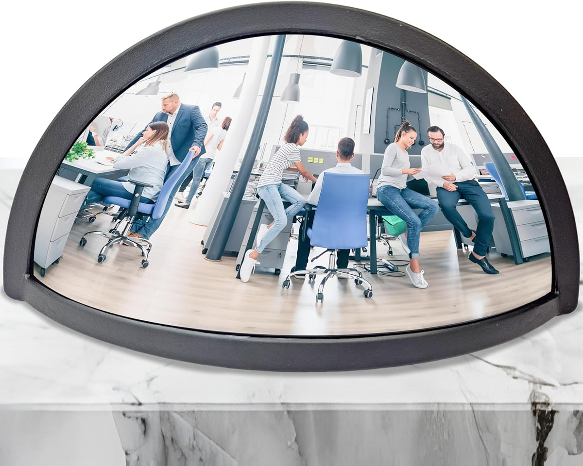 Black Half Concave Mirror X1548