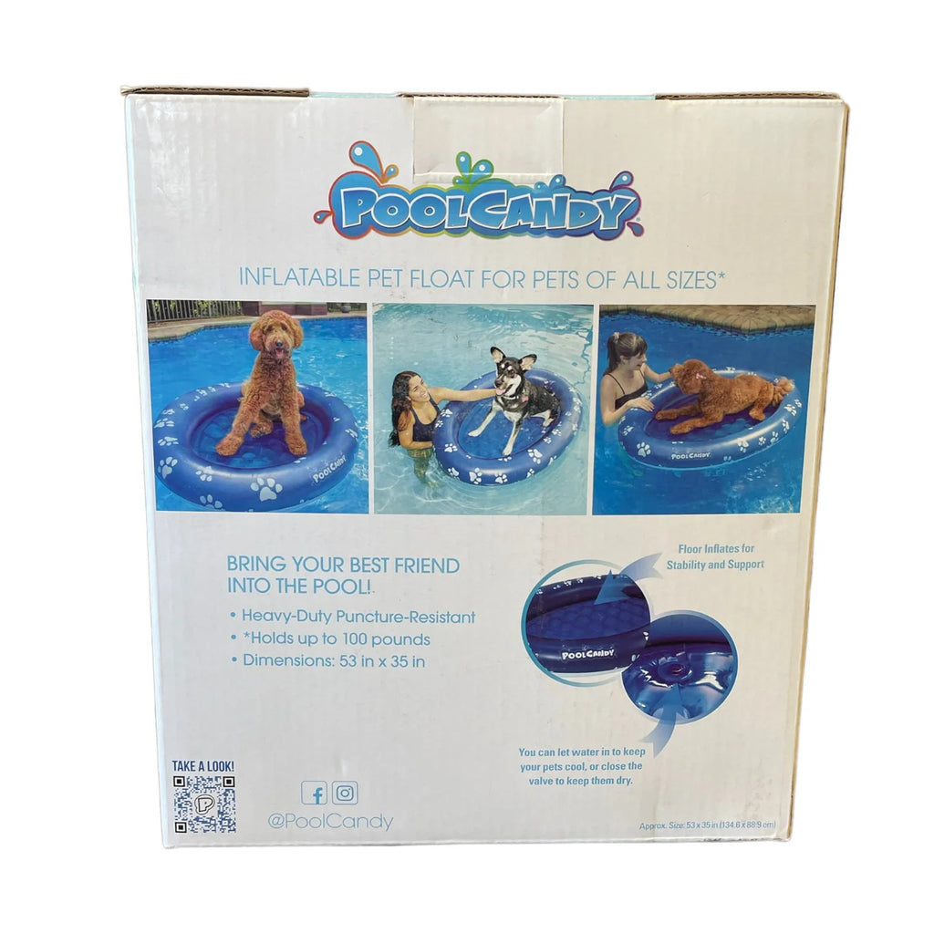 Dog Pool Float and Lounger, Blue T372943