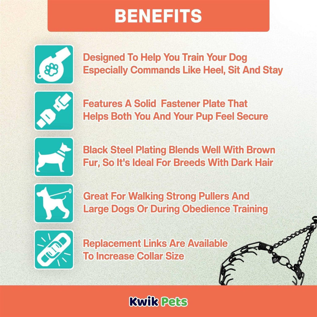 Stainless Dog Prong Training Collar S45212