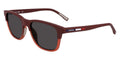 Matte Red Rectangle Sunglasses Q88068