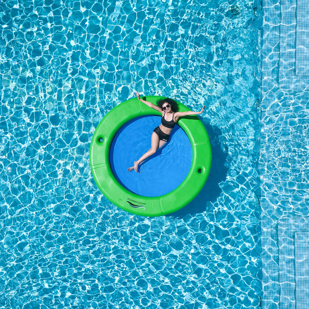 Inflatable Water Hammock with Cup Holder D1070