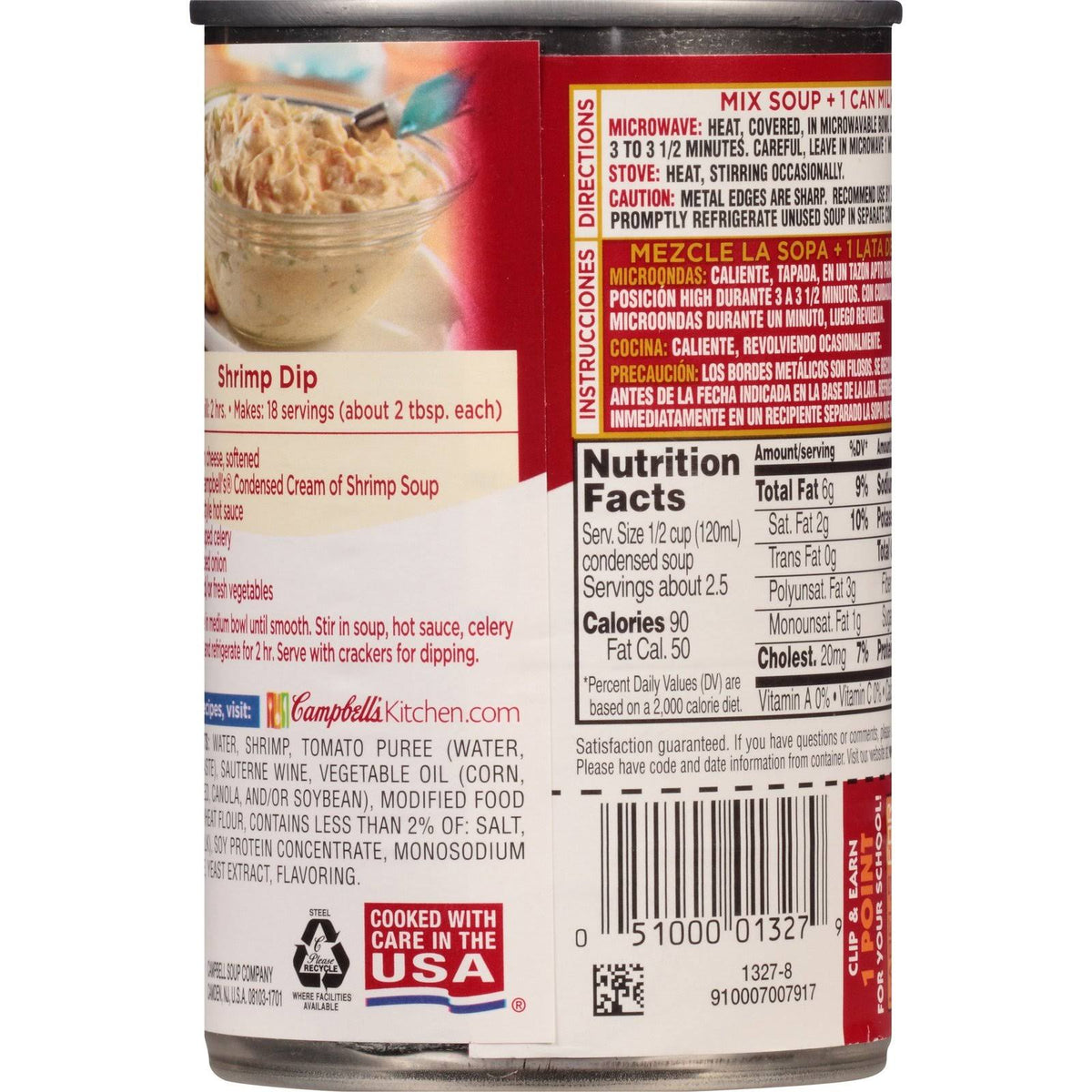 10.5 oz Can Cream of Shrimp Soup Pack of 12 M9689
