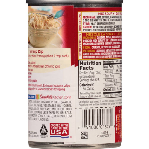 10.5 oz Can Cream of Shrimp Soup Pack of 12 M9689