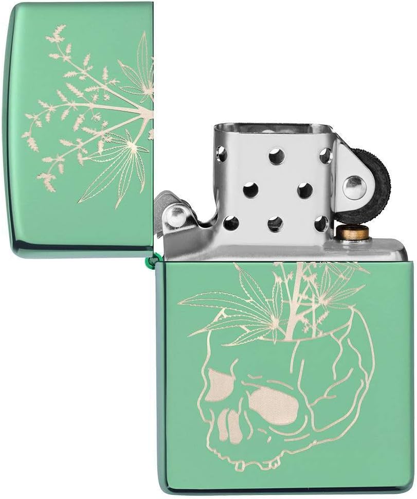 High Polish Green Pocket Lighter S414