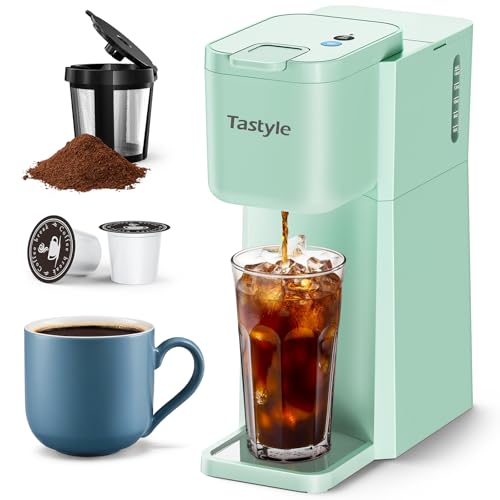 Mini Compact Single Serve Coffee Maker for K Cup and Ground W930