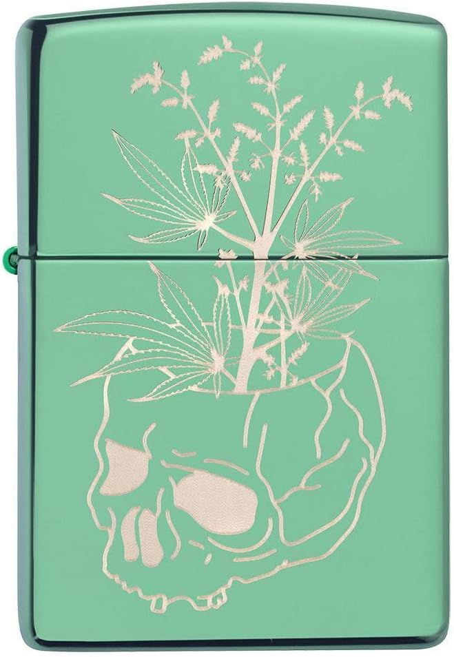High Polish Green Pocket Lighter S414