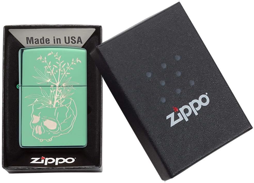 High Polish Green Pocket Lighter S414
