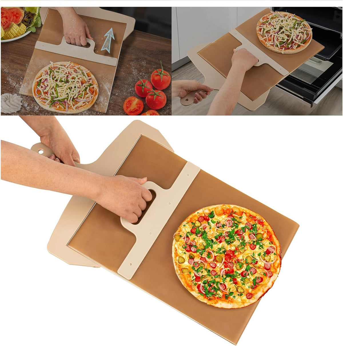 12 inch Non-Stick Pizza Peel with Handle F22553