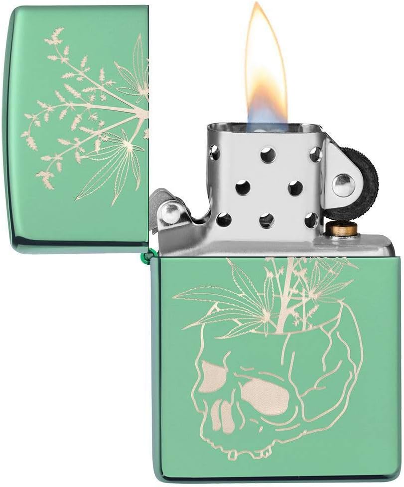 High Polish Green Pocket Lighter S414