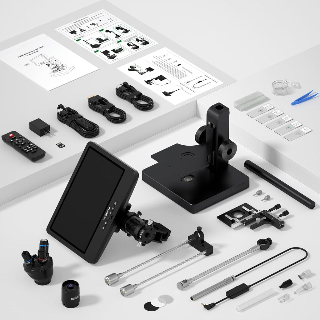 20X-5000X HDMI Digital Microscope with 10.1'' LCD Screen N931