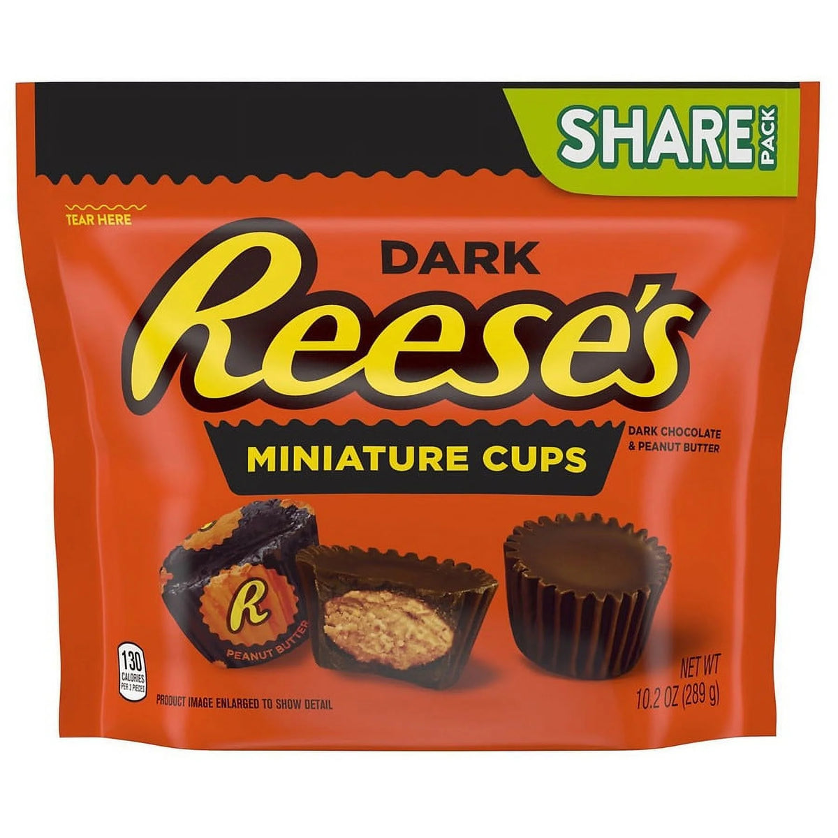 Dark Chocolate Peanut Butter Cups Candy 10.2oz Pack of 2 X1718