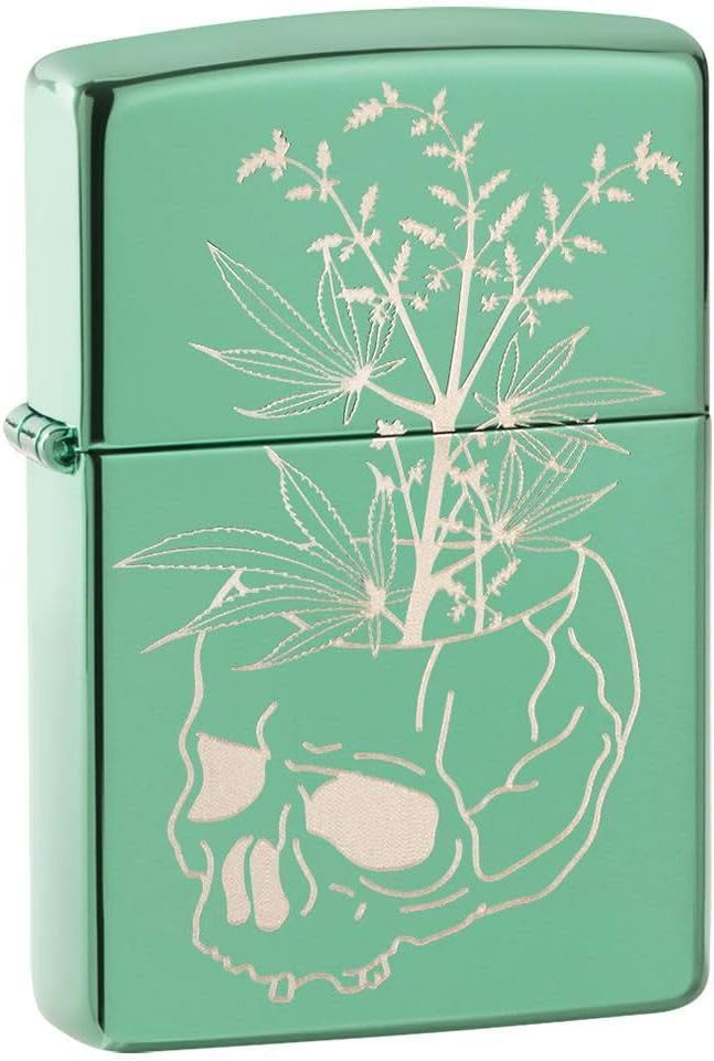 High Polish Green Pocket Lighter S414