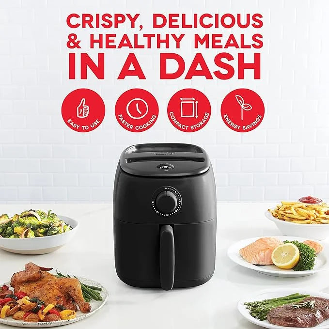 2.6 Qt. Black Electric Air Fryer Oven L65537