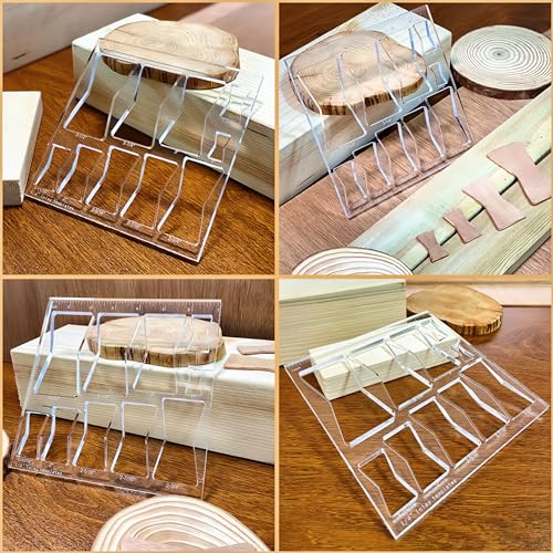 10 in 1 Router Templates with 1/4 inch Router Bushing Guide Template Liner and nut, 1/4" Router Bits U293