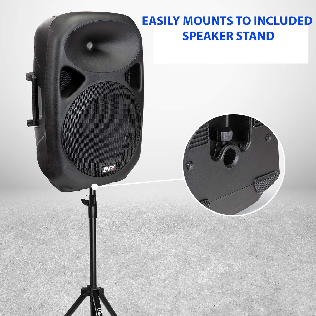 15 Portable PA Speaker System with Tripod Stand B74565