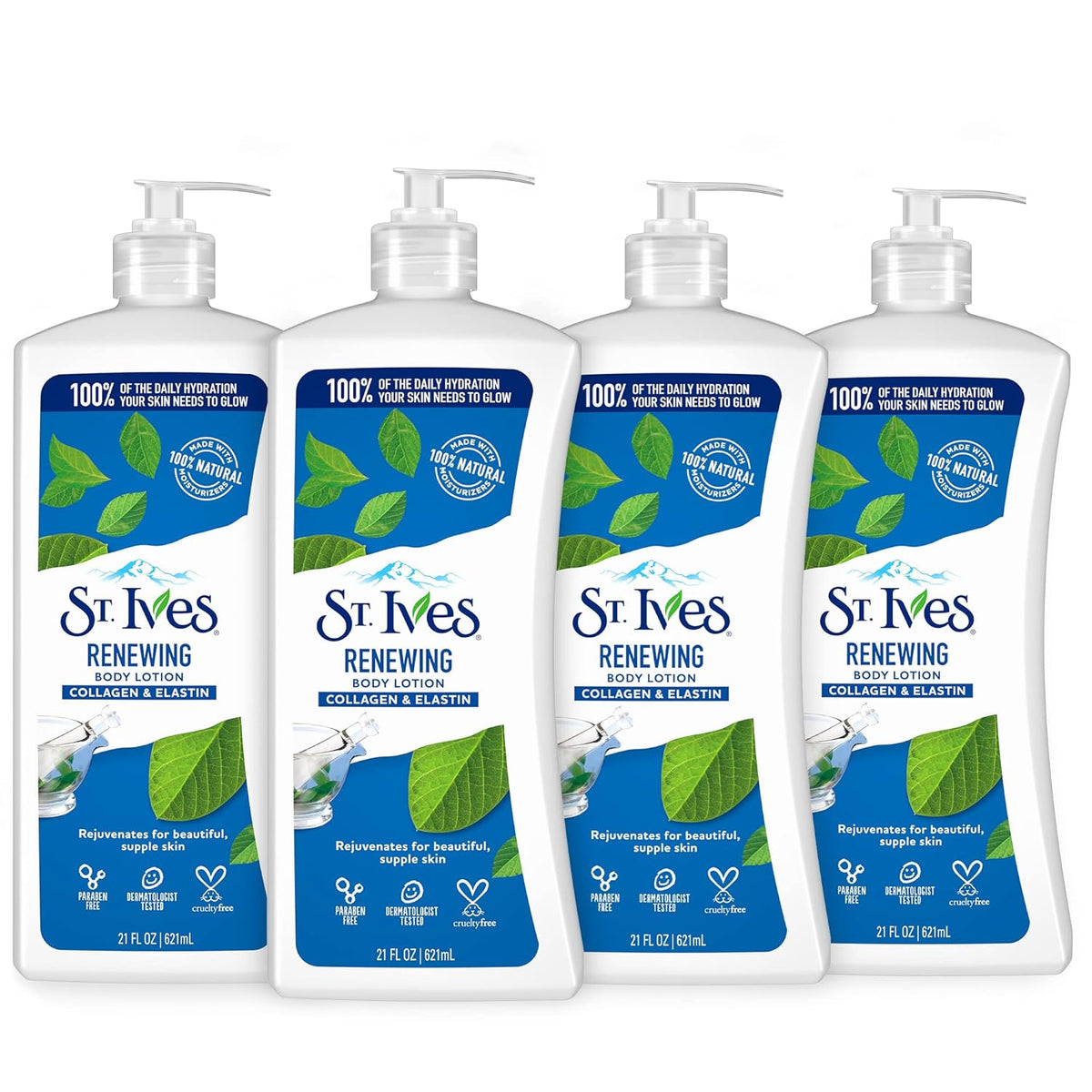 21 fl oz 4 Pack Hand & Body Lotion with Pump C19856