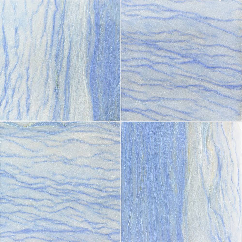 Blue 12x12 Polished Marble Mosaic Tile R8015