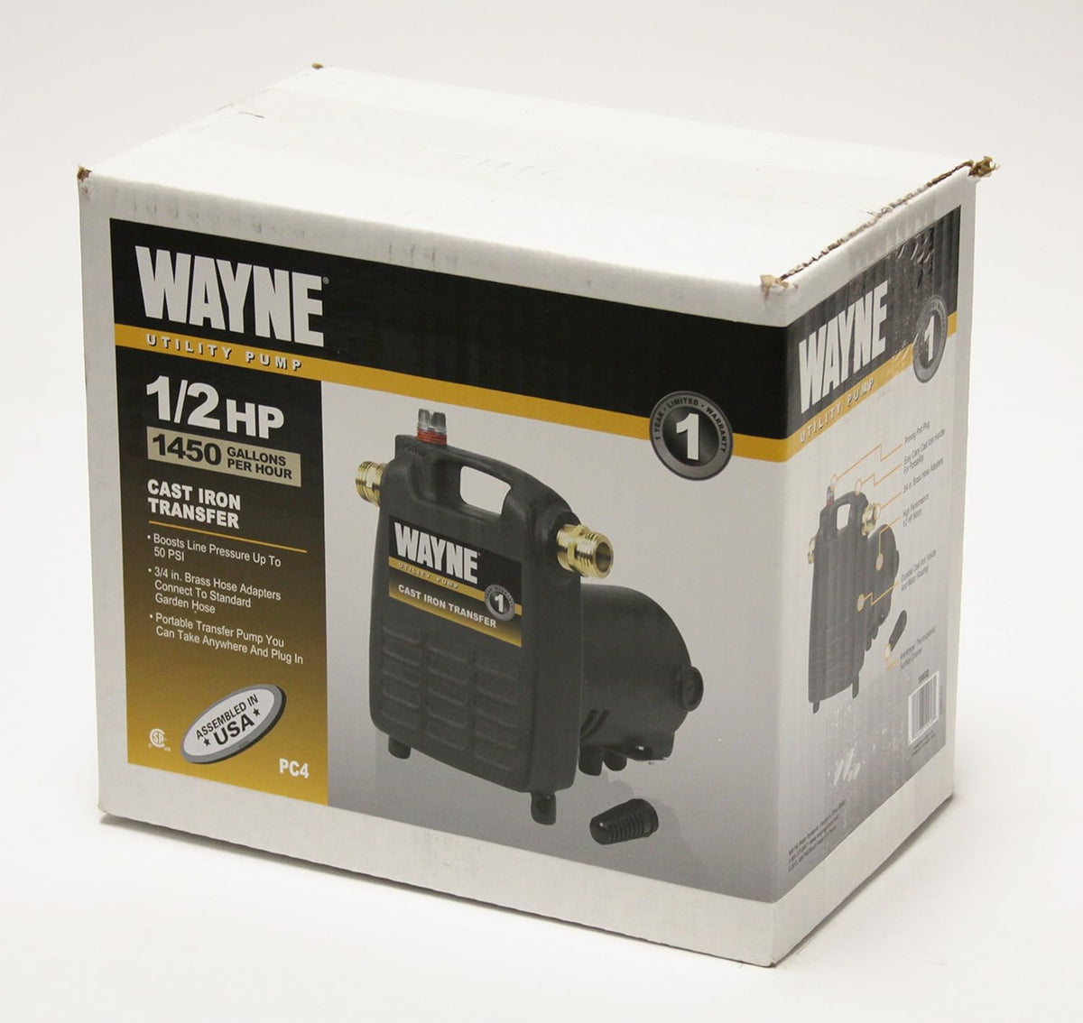1/2 HP Cast Iron Multi-Purpose Pump With Suction Strainer H33668