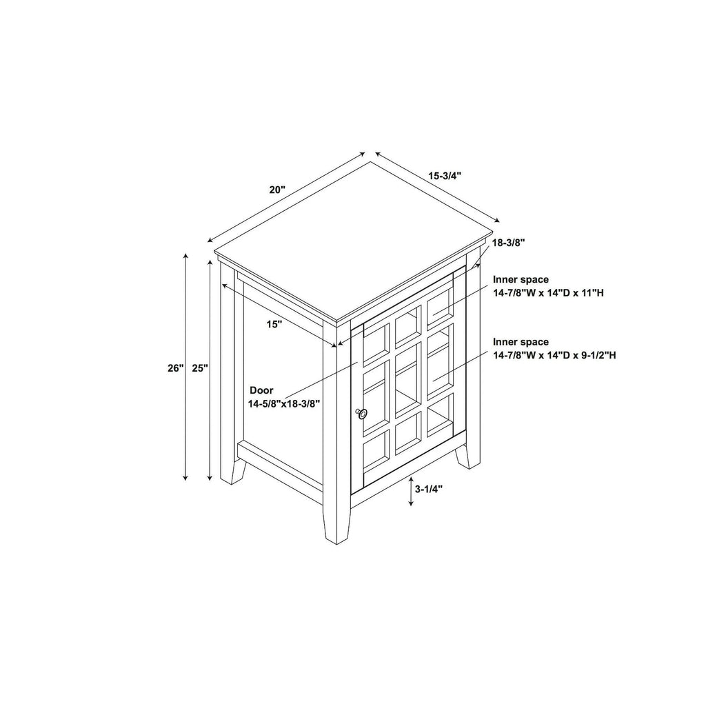 Turquoise Single Door Cabinet V845760