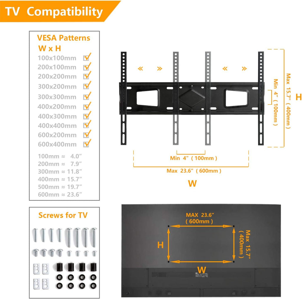 Rolling Wood TV Stand with Swivel Mount and Wheels T30864