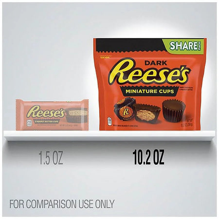 Dark Chocolate Peanut Butter Cups Candy 10.2oz Pack of 2 X1718