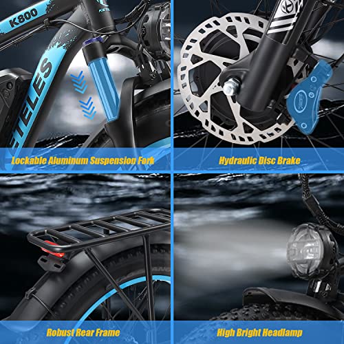 26" Fat Tire Electric Mountain Bike with 48V Removable Battery R11835
