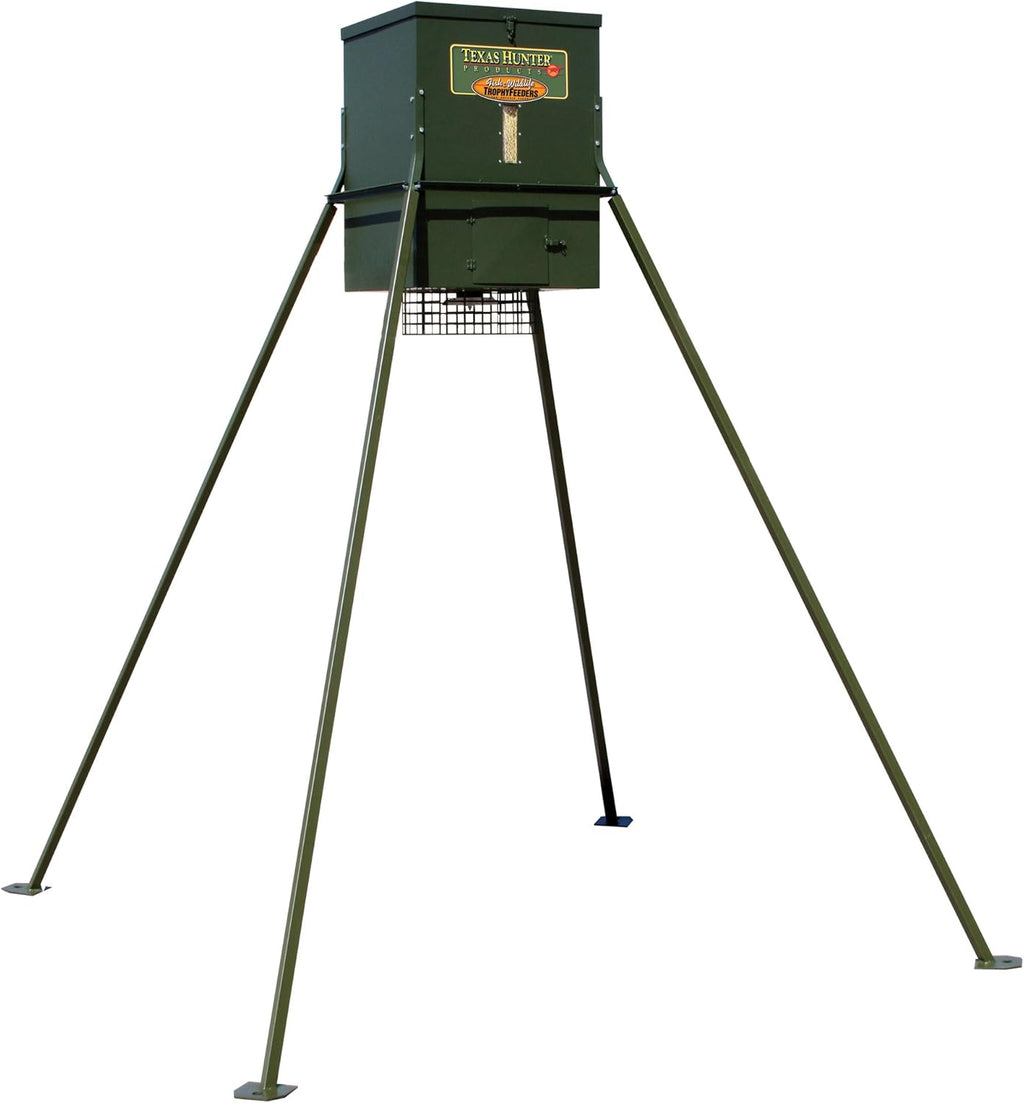 300 lb. Corn Capacity Deer Feeder with 8-Foot Extension Legs S414