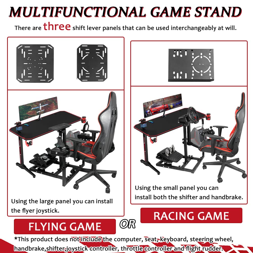 Flight Sim Stand with 3 Shift Lever Panels D169828