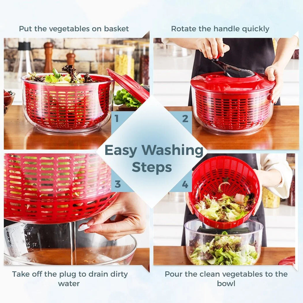 5L Vegetable Salad Spinner with Strainer D930056