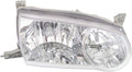 Passenger Side Head Light for 2001-2002 Toyota Corolla Pack of 2 H671