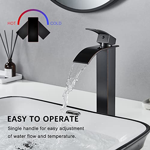 Brushed Nickel Waterfall Bathroom Sink Faucet Q577784