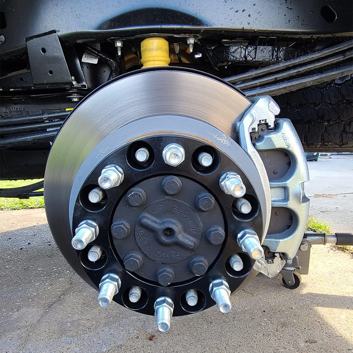Black Forged 1.5 Inch Wheel Adapters with M14x1.5 Studs, Pack of 2 V113