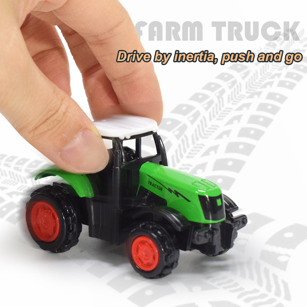 1:64 3PCS Die-Cast Metal Farm Tractors Truck and Trailers Set Toy V2564