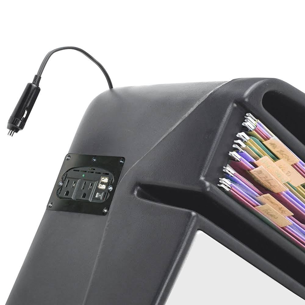 Green Camouflage Desk with Built-in Power Inverter U724